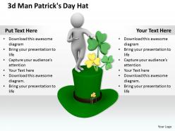 1013 3d man patricks day hat ppt graphics icons powerpoint