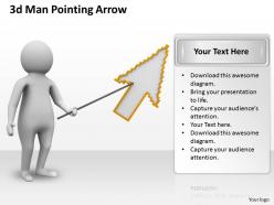 1013 3d man pointing arrow ppt graphics icons powerpoint