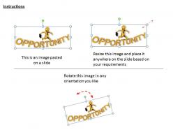 1013 3d man seeks for an opportunity ppt graphics icons powerpoint