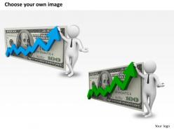 1013 3d man showing economy growth ppt graphics icons powerpoint