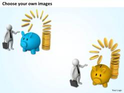 1013 3d man with piggy bank ppt graphics icons powerpoint