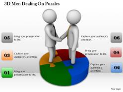 1013 3d men dealing on puzzles ppt graphics icons powerpoint