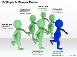 1013 3d people in running position ppt graphics icons powerpoint