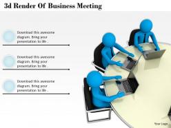 1013 3d render of business meeting ppt graphics icons powerpoint