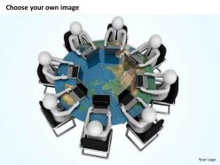 1013 3d team in global meeting ppt graphics icons powerpoint