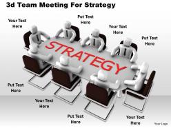 1013 3d team meeting for strategy ppt graphics icons powerpoint
