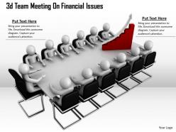 1013 3d team meeting on financial issues ppt graphics icons powerpoint