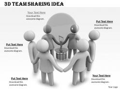 1013 3d team sharing idea ppt graphics icons powerpoint