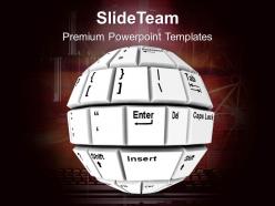 1013 abstract key board ball technology powerpoint templates ppt themes and graphics