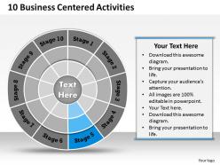 1013 busines ppt diagram 10 business centered activities powerpoint template