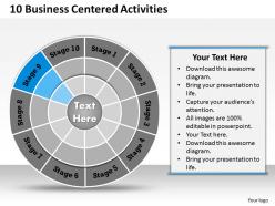 1013 busines ppt diagram 10 business centered activities powerpoint template