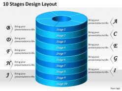 1013 Busines Ppt diagram 10 Stages Design Layout Powerpoint Template