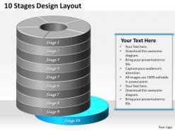 85612426 style layered vertical 10 piece powerpoint presentation diagram infographic slide