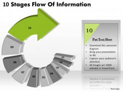 1013 busines ppt diagram 10 stages flow of infoirmation powerpoint template