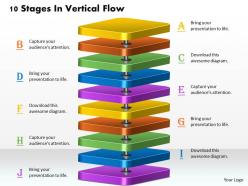 20804993 style layered vertical 10 piece powerpoint presentation diagram infographic slide