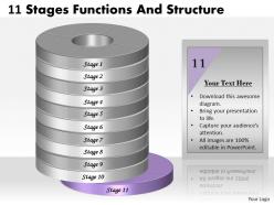 1013 busines ppt diagram 11 stages functions and structure powerpoint template