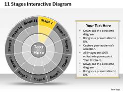 1013 busines ppt diagram 11 stages interactive diagram powerpoint template