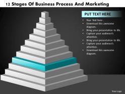 1013 busines ppt diagram 12 stages of business process and marketing powerpoint template