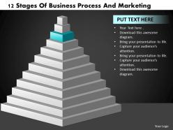 74070081 style layered pyramid 12 piece powerpoint presentation diagram infographic slide