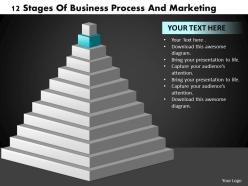 74070081 style layered pyramid 12 piece powerpoint presentation diagram infographic slide