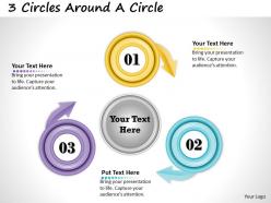 1013 busines ppt diagram 3 circles around a circle powerpoint template