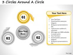 1013 busines ppt diagram 3 circles around a circle powerpoint template