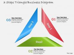 1013 business ppt diagram 3 steps triangle business diagram powerpoint template