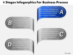 1013 busines ppt diagram 4 stages infogarphics for business process powerpoint template
