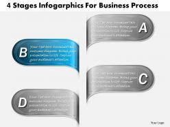1013 busines ppt diagram 4 stages infogarphics for business process powerpoint template
