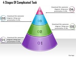 1013 busines ppt diagram 4 stages of complicated task powerpoint template