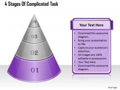 1013 busines ppt diagram 4 stages of complicated task powerpoint template