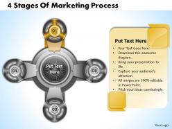 1013 busines ppt diagram 4 stages of marketing process powerpoint template
