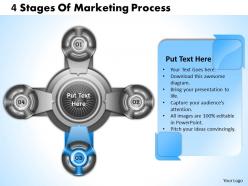 1013 busines ppt diagram 4 stages of marketing process powerpoint template