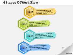 1013 busines ppt diagram 4 stages of work flow powerpoint template
