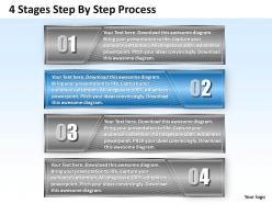 1013 busines ppt diagram 4 stages step by step process powerpoint template