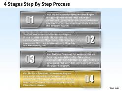 1013 busines ppt diagram 4 stages step by step process powerpoint template
