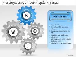 1013 busines ppt diagram 4 stages swot analysis process powerpoint template