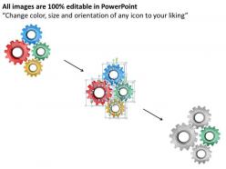 74362481 style variety 1 gears 4 piece powerpoint presentation diagram infographic slide