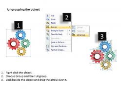 74362481 style variety 1 gears 4 piece powerpoint presentation diagram infographic slide