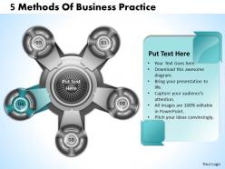 1013 busines ppt diagram 5 methods of business practice powerpoint template