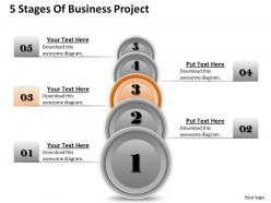 1013 busines ppt diagram 5 stages of business project powerpoint template