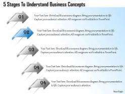 1013 busines ppt diagram 5 stages to understand business concepts powerpoint template