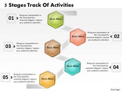 1013 Busines Ppt diagram 5 Stages Track Of Activities Powerpoint Template
