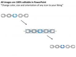 1013 busines ppt diagram 5 stages weak link process management powerpoint template