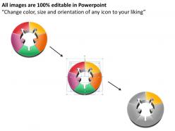 75949990 style division pie-donut 5 piece powerpoint presentation diagram infographic slide