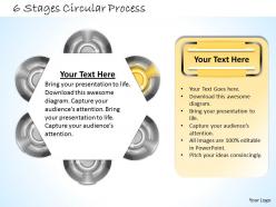1013 busines ppt diagram 6 stages circular process powerpoint template