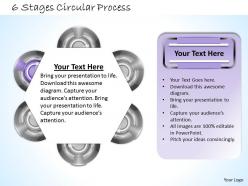 1013 busines ppt diagram 6 stages circular process powerpoint template
