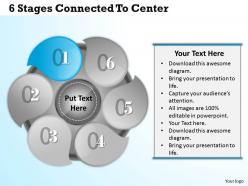 1013 busines ppt diagram 6 stages connected to center powerpoint template