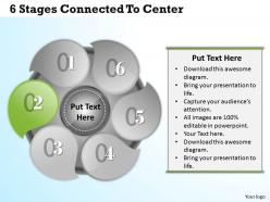 1013 busines ppt diagram 6 stages connected to center powerpoint template