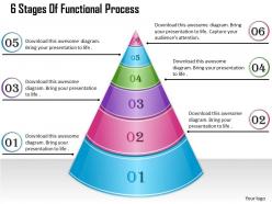 1013 busines ppt diagram 6 stages of functional process powerpoint template
